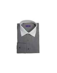 Patrick Hellmann Collection Grey Shirt With White Collar  thumbnail